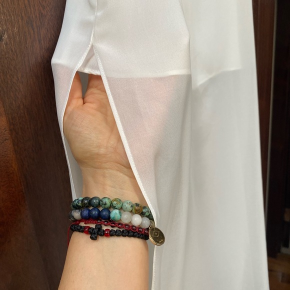 bar III off-white tunic with sheer layer - Picture 4 of 8